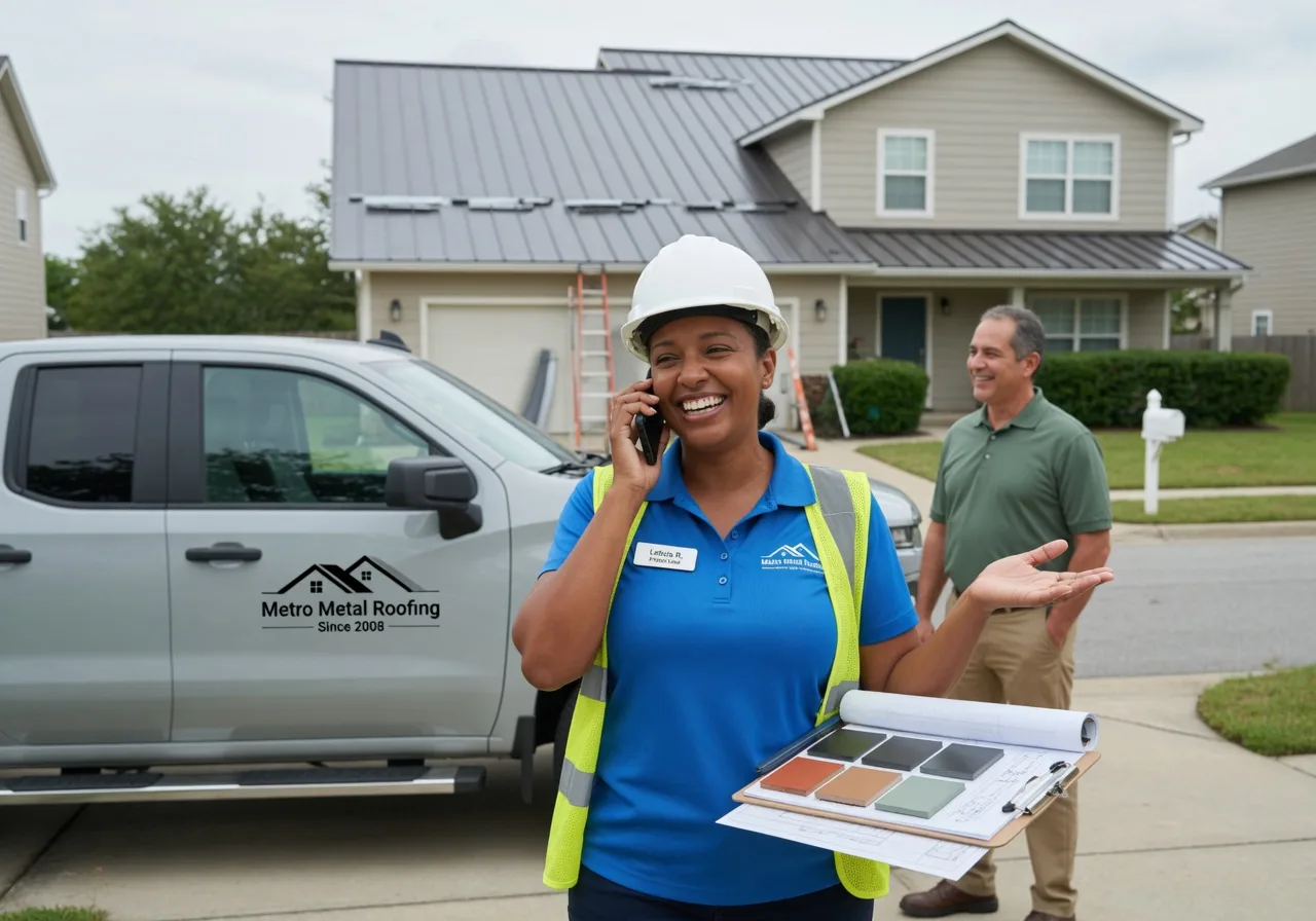Storm Damage Metal Roof Repair in West Mansfield, OH